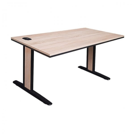 Birou Office - Birou lucru finisaj Sonoma 134x70 cm cu picior metalic