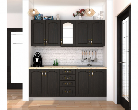 Bucatarii la Comanda - bucatarie-mdf-wenge