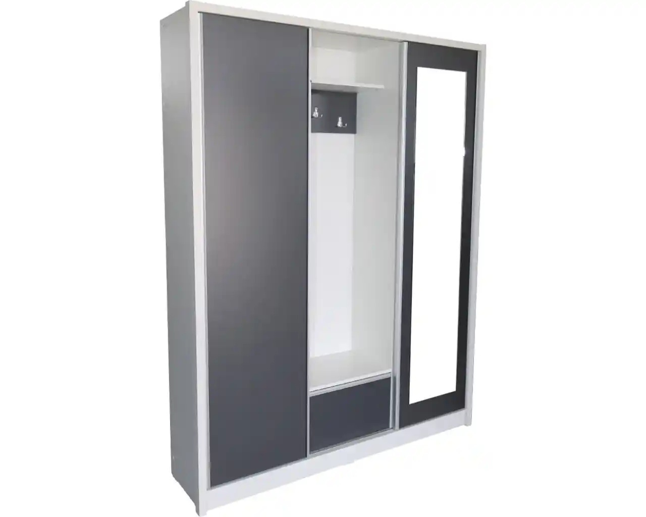 Cuiere - Cuier DAVID MAX alb & gri – soluție practică pentru hol