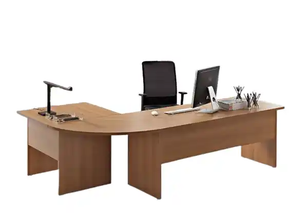 Mobilier Office - Birou Manager Colț din PAL melaminat – Mobilier office elegant de la Mobila Ghencea