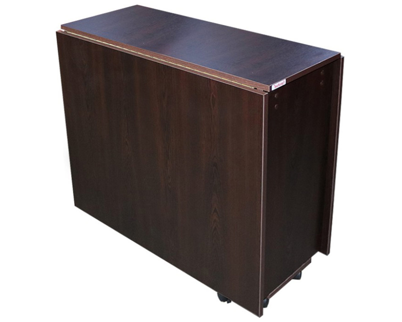 Mese bucatarie - Masă Extensibilă Pliabilă cu Role pentru 4-8 Persoane – Wenge