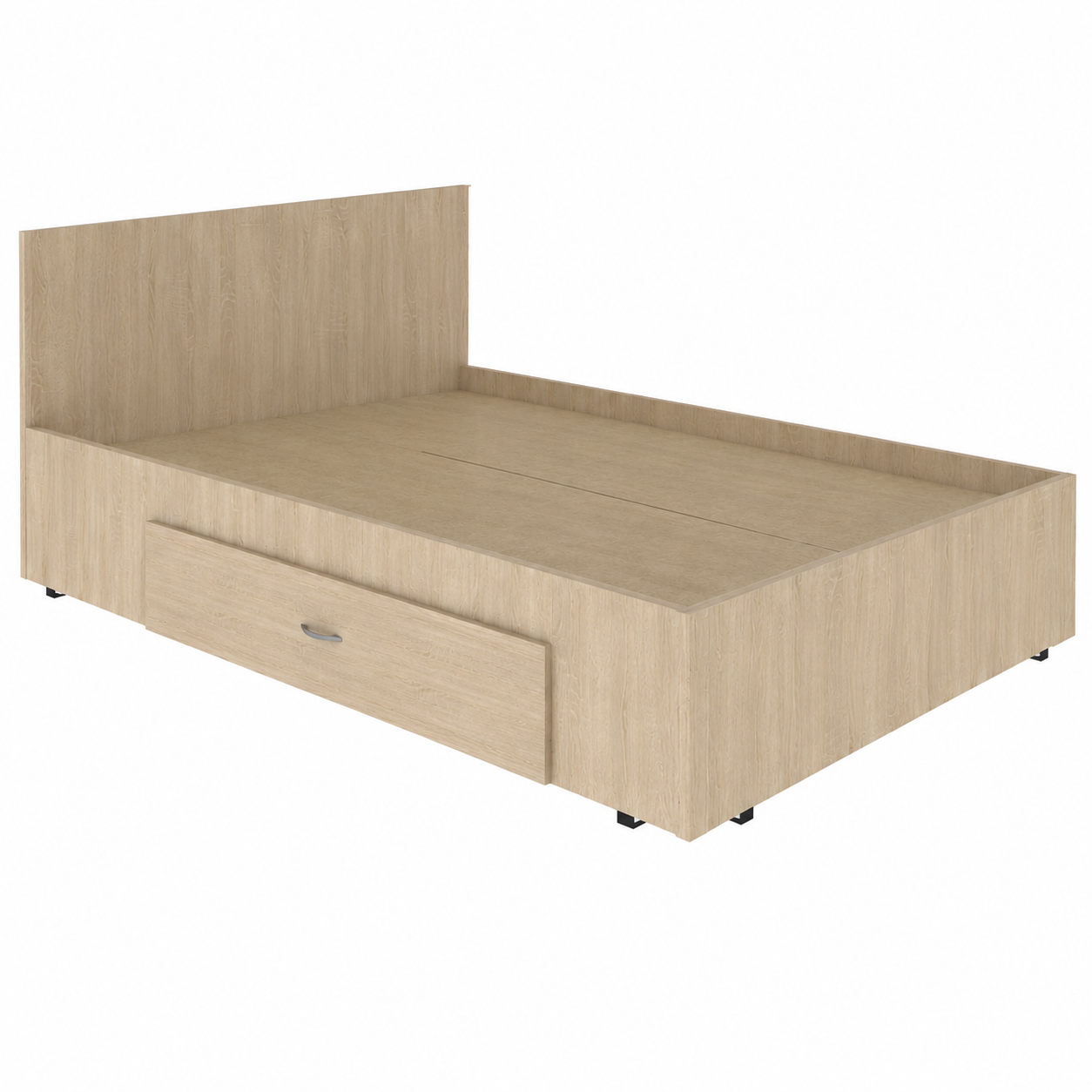 Pat 120x200 cu sertar Stejar Sonoma