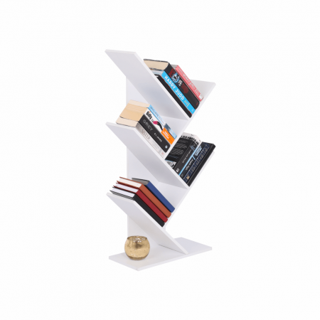 Mobilier Living - raft+carti+modern+alb