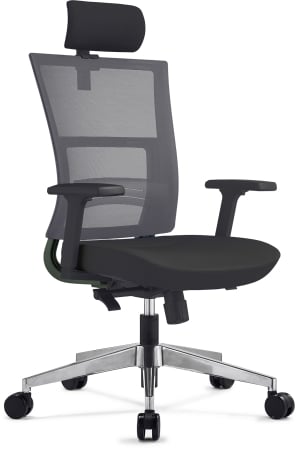 Scaune ergonomice - Scaun ergonomic NEXT PDH – mesh și stofa neagră pentru birou