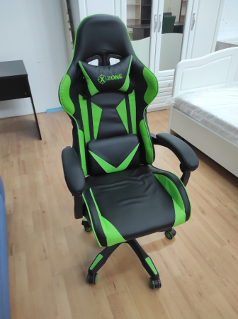Outlet Mobila Ghencea - Scaun gaming Semba XZone negru cu verde OUTLET