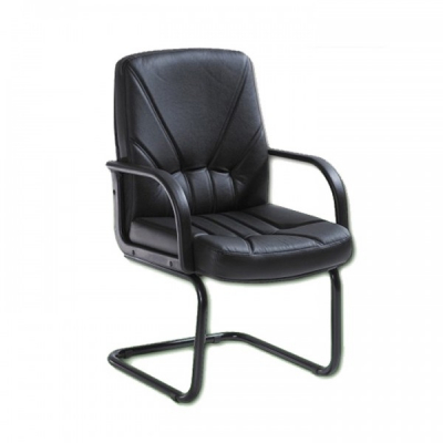 Scaun conferinta 5550/S piele neagra [1]