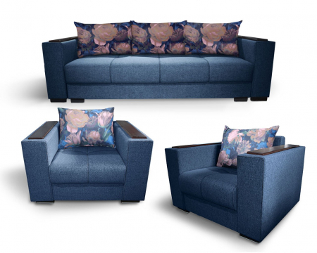 Seturi Living - set-canapea-cu-fotolii-living-albastru-inchis