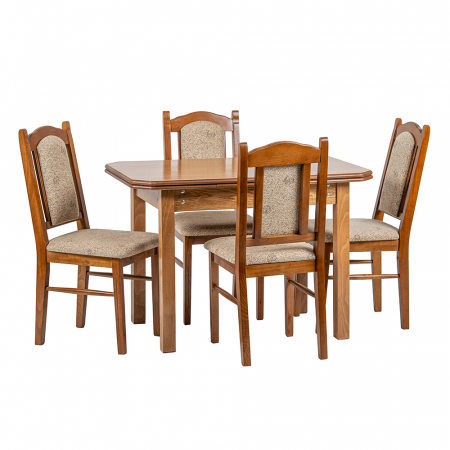 Set masa cu 4 scaune dining Linz, 110/170 x 70 x 78 cm [1]