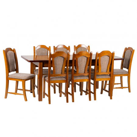 Mese living - Set masa  dining Ina nuc, 160/200 x 80 x 76 cm