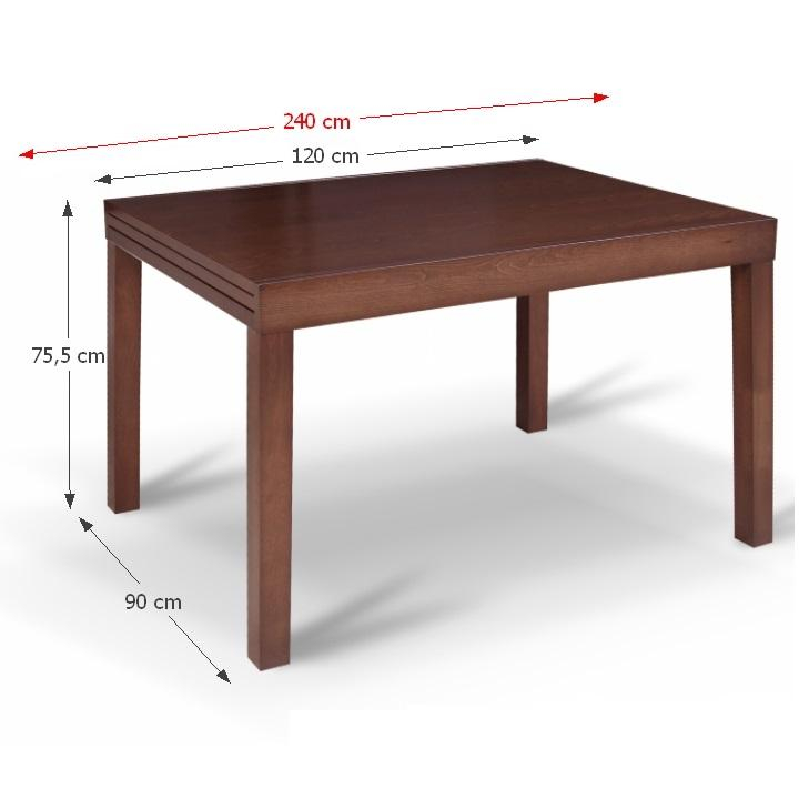 Masa Living Extensibila Faro Lemn Si Mdf Culoare Nuc 120