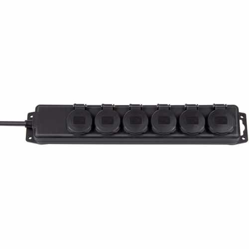 6-way distribution board for outdoor use black [2]
