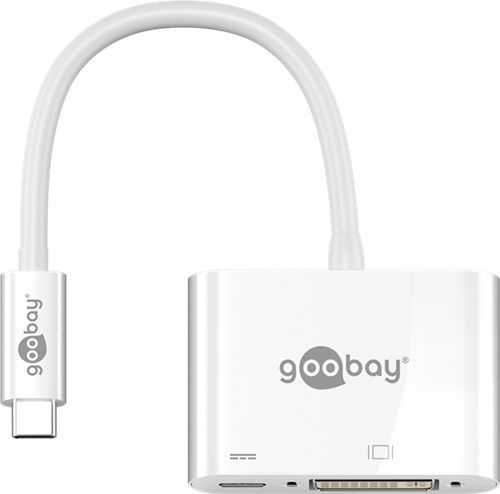 Adaptor multiport USB-C la USB-C, DVI alb, Goobay [1]