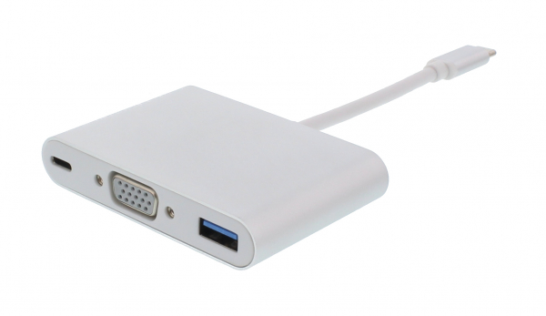Adaptor USB-C 3.1 - VGA, USB3.0, USB-C PD [1]