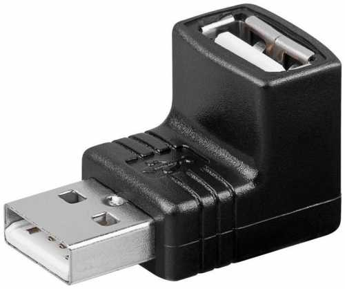 Adaptor USB2.0 tata -> USB mama in unghi 90° [1]