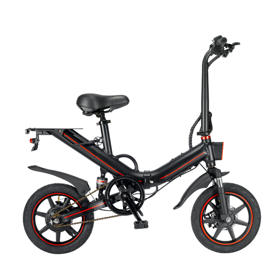 Bicicleta electrica pliabila, roti 14-inch, 10 Ah Baterie, Nubility, Negru [5]