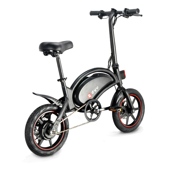 Bicicleta electrica pliabila, roti 14`` DYU, D3F, Megawheels, Negru [2]