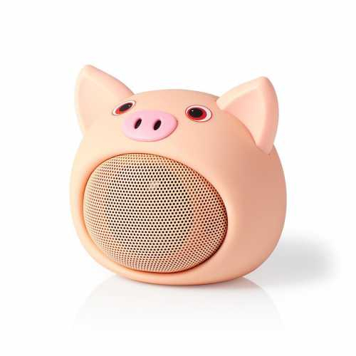 Boxa portabila Nedis, Bluetooth, Redare pana la 3 ore, Hands-free, Pinky Pig [6]