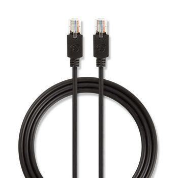 Cablu UTP Nedis, cat5e, patch cord, 3m, negru [1]