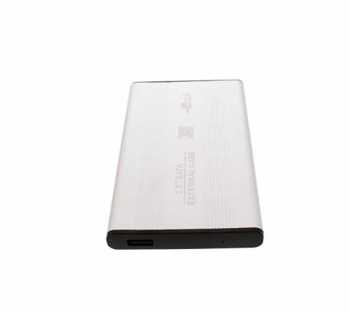Carcasa HDD 2.5" SATA USB2.0 argintiu [1]