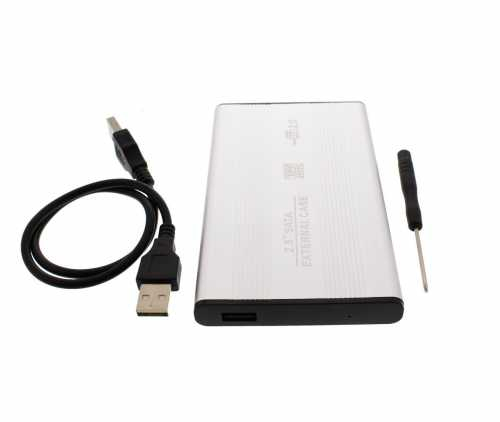 Carcasa HDD 2.5" SATA USB2.0 argintiu [3]