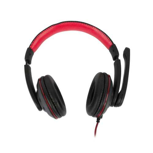 Casti audio NGS VOX420DJ, microfon, 3.5mm, 1.8m, negru/rosu [2]