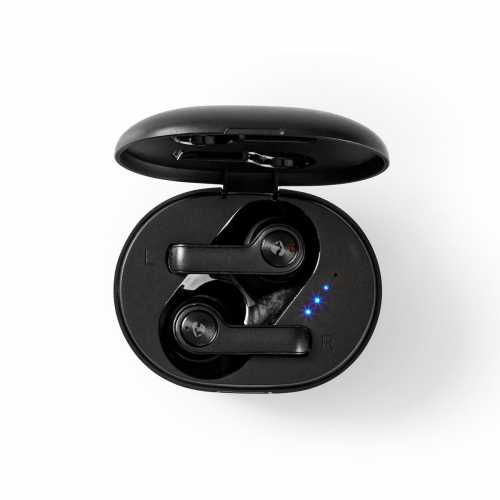 Casti Bluetooth In-Ear Nedis, redare pana la 3.5 ore, carcasa de incarcare, negru [18]