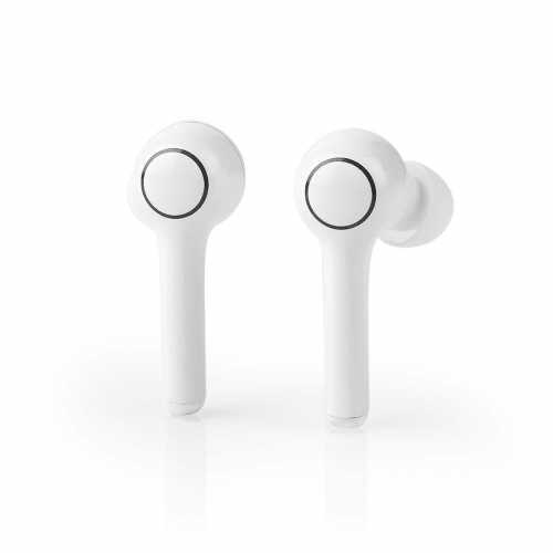 Casti Bluetooth In-Ear Nedis, redare pana la 6 ore, control vocal, carcasa de incarcare, alb [12]