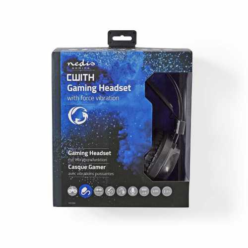 Casti Gaming Over-ear, microfon, 3.5 mm, conector USB, Nedis [10]