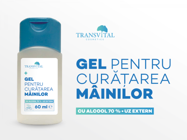 Gel Dezinfectant Antibacterian Transivtal cu 70% Alcool 60ml [3]