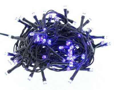 Ghirlanda luminoasa decorativa 100 LED-uri albastre cu jocuri de lumini cablu verde WELL [2]