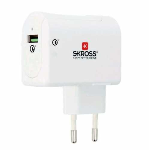 Incarcator retea Skross 2.800121, 1x USB-A QC 3.0, alb [1]