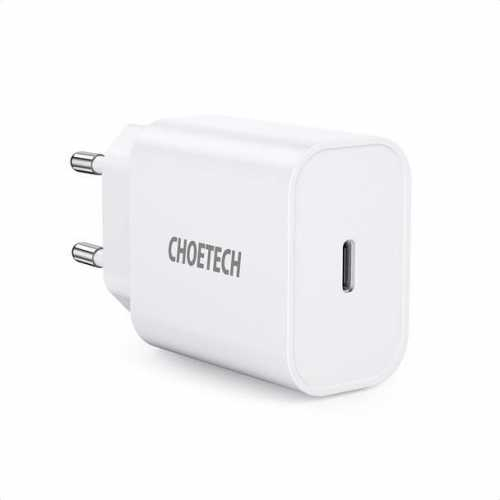 Incarcator retea Choetech Q5004, 1x USB-C QC 3.0, PD, 18W, alb [1]