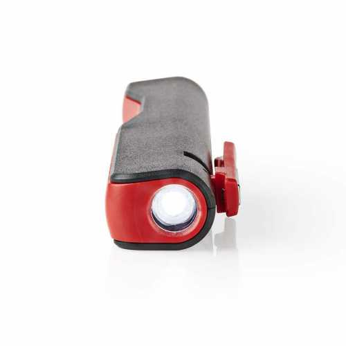Lanterna LED Nedis, 100 lm, 1 W, clema magnetica, negru/rosu [2]