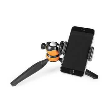 Mini trepied ajustabil Nedis, pentru fixarea telefonului mobil, Max 1.5 kg, 16 cm, negru/portocaliu [9]