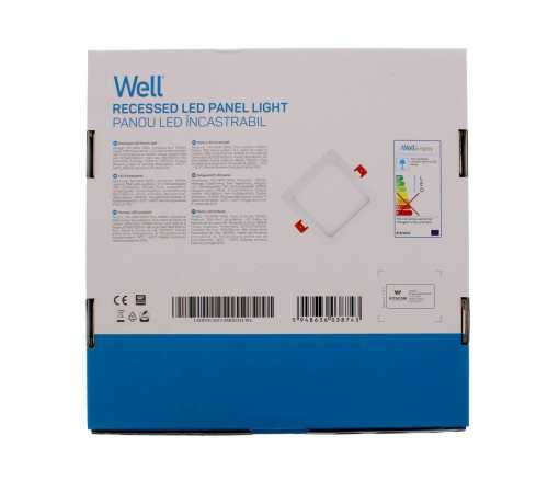 Panou LED Well patrat 15W 201x201mm 4000K 1050lm [4]