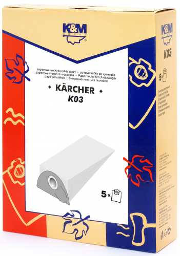 Sac aspirator KARCHER 2101, hartie, 5X saci, K&M [1]