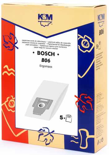 Sac aspirator pentru Bosch typ P, hartie, 5X saci, K&M [1]