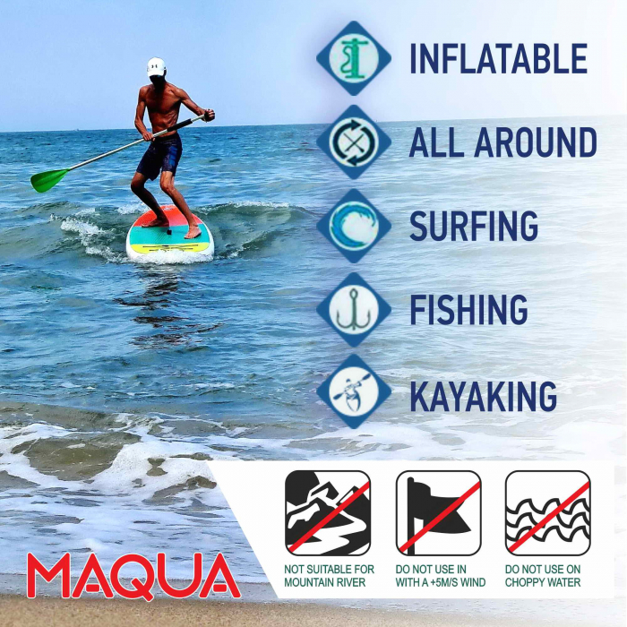 Set placa Paddelboard SUP, surf gonflabila Kayak, 330 cm x 84cm x 15cm MAQUA [10]