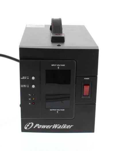 Stabilizator de tensiune 1500VA/1200W, iesire 2xShuko, protectie la supratensiune, PowerWalker [1]