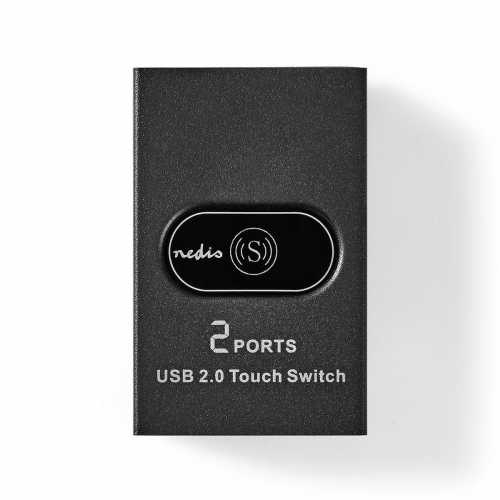 Switch USB 2 porturi negru Nedis [1]