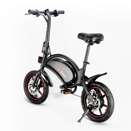 Bicicleta electrica pliabila, roti 14`` DYU, D3F, Megawheels, Negru [3]