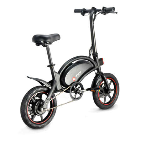 Bicicleta electrica pliabila, roti 14`` DYU, D3F, Megawheels, Negru [1]