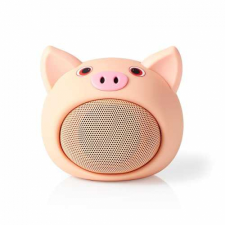 Boxa portabila Nedis, Bluetooth, Redare pana la 3 ore, Hands-free, Pinky Pig [0]