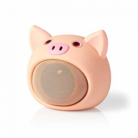 Boxa portabila Nedis, Bluetooth, Redare pana la 3 ore, Hands-free, Pinky Pig [5]