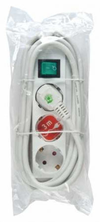 Brennenstuhl Eco-Line extension socket with switch 3-way white 3m H05VV-F 3G1,5 [2]