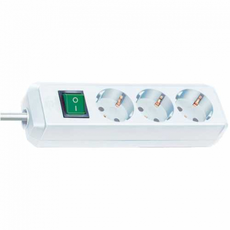 Brennenstuhl Eco-Line extension socket with switch 3-way white 3m H05VV-F 3G1,5 [1]