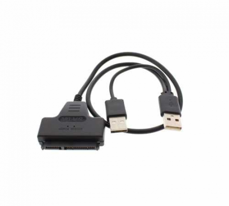 Cablu adaptor USB2.0 la SATA SSD, HDD 2.5" [0]