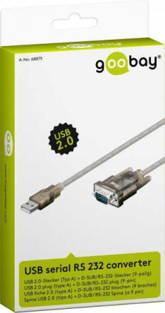 Cablu convertor USB tata la Serial RS232 9p D-SUB 1.5m Goobay [1]