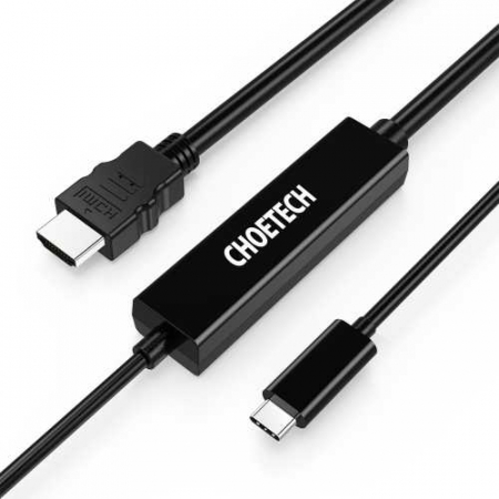 Cablu USB-C la HDMI Choetech CH0050, 5m, negru [0]