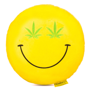 Perna decorativa Emoji Cannabis Happy Face [0]